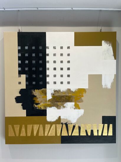 Composizione geometrica con oro zecchino - a Paint Artowrk by OSQUI